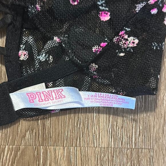 PINK VS Push Up Floral Lace Bralette - Picture 2 of 5
